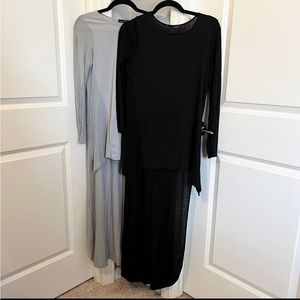 2 Zara high low tops